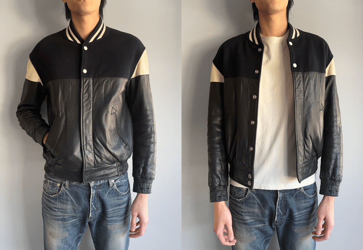 12 Phenomenon Hybrid Varsity Leather Jacket - M | neverlandsupply